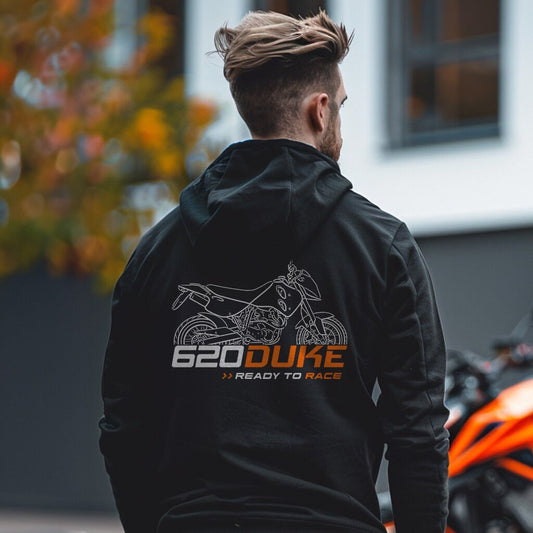 KTM 620e Duke I Hoodie - Motorcycle Sweatshirt for Riders