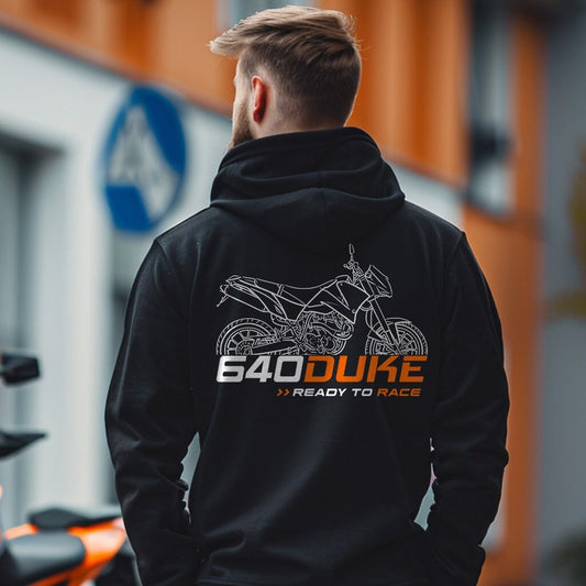 KTM 640 Duke II Hoodie - Motorcycle Sweatshirt for Riders