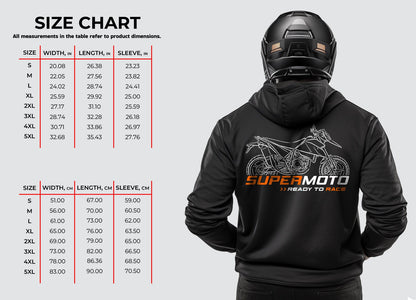 KTM 690 Supermoto Hoodie - Motorcycle Sweatshirt for Riders