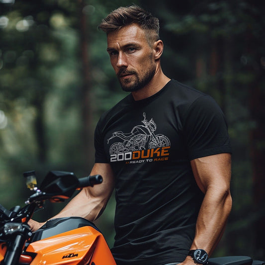 KTM 200 Duke T-Shirt - Motorcycle Tee Shirt for Riders