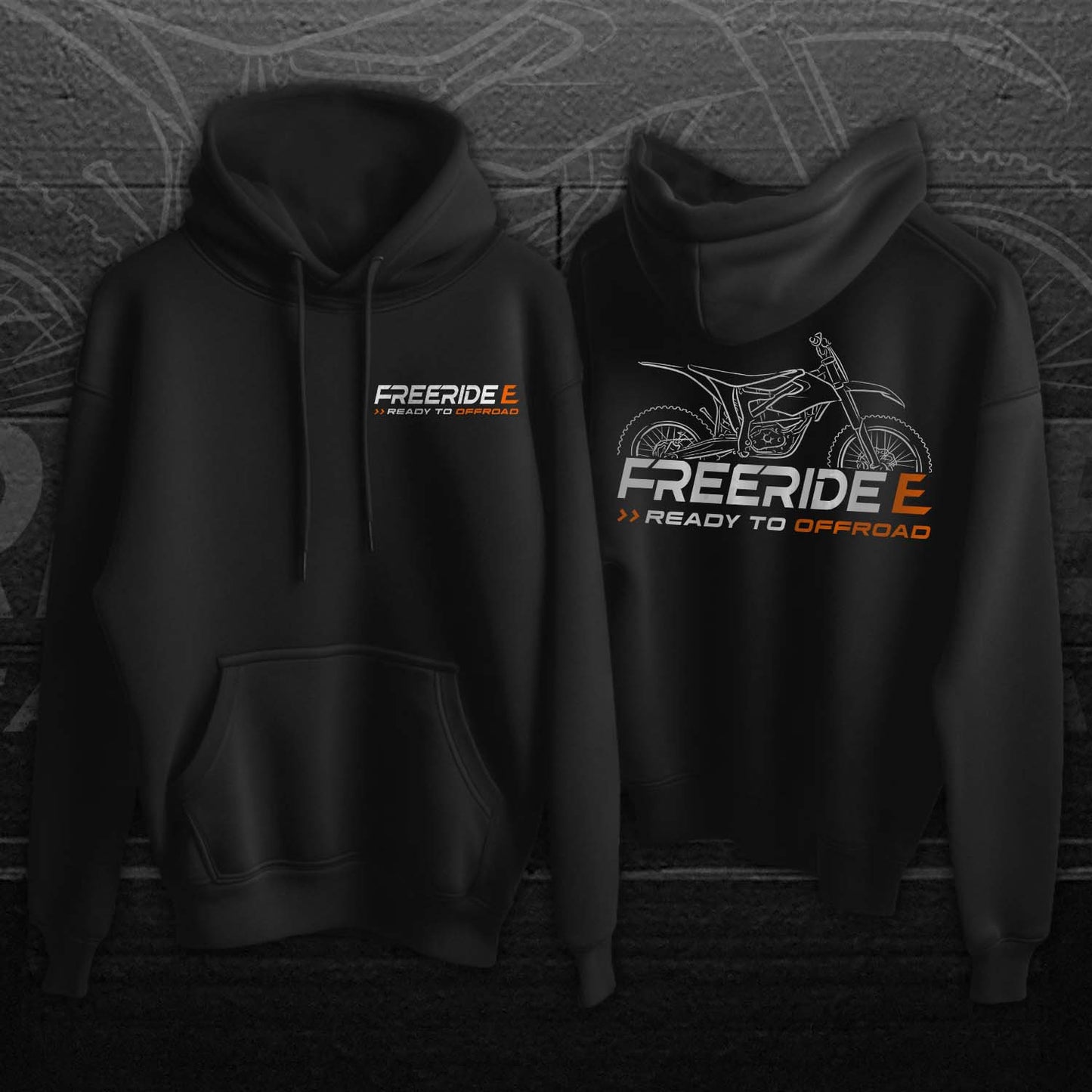 KTM Freeride E Hoodie - Motorcycle Sweatshirt for Riders