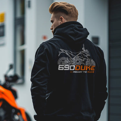 KTM 690 Duke Hoodie - Motorcycle Sweatshirt for Riders