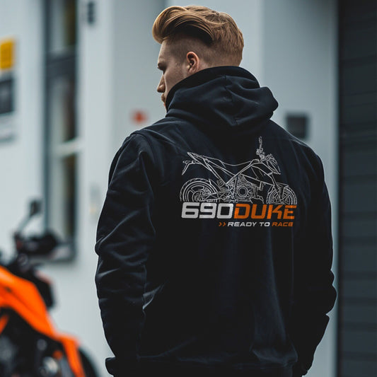 KTM 690 Duke Hoodie - Motorcycle Sweatshirt for Riders