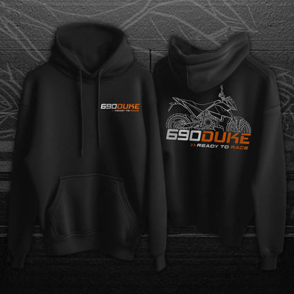 KTM 690 Duke Hoodie - Motorcycle Sweatshirt for Riders