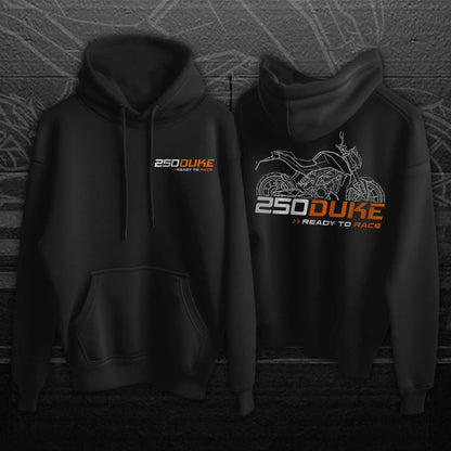 KTM 250 Duke Hoodie - Motorcycle Sweatshirt for Riders