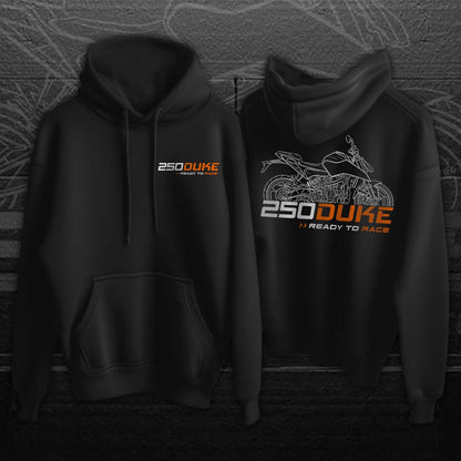 KTM 250 Duke Hoodie - Motorcycle Sweatshirt for Riders