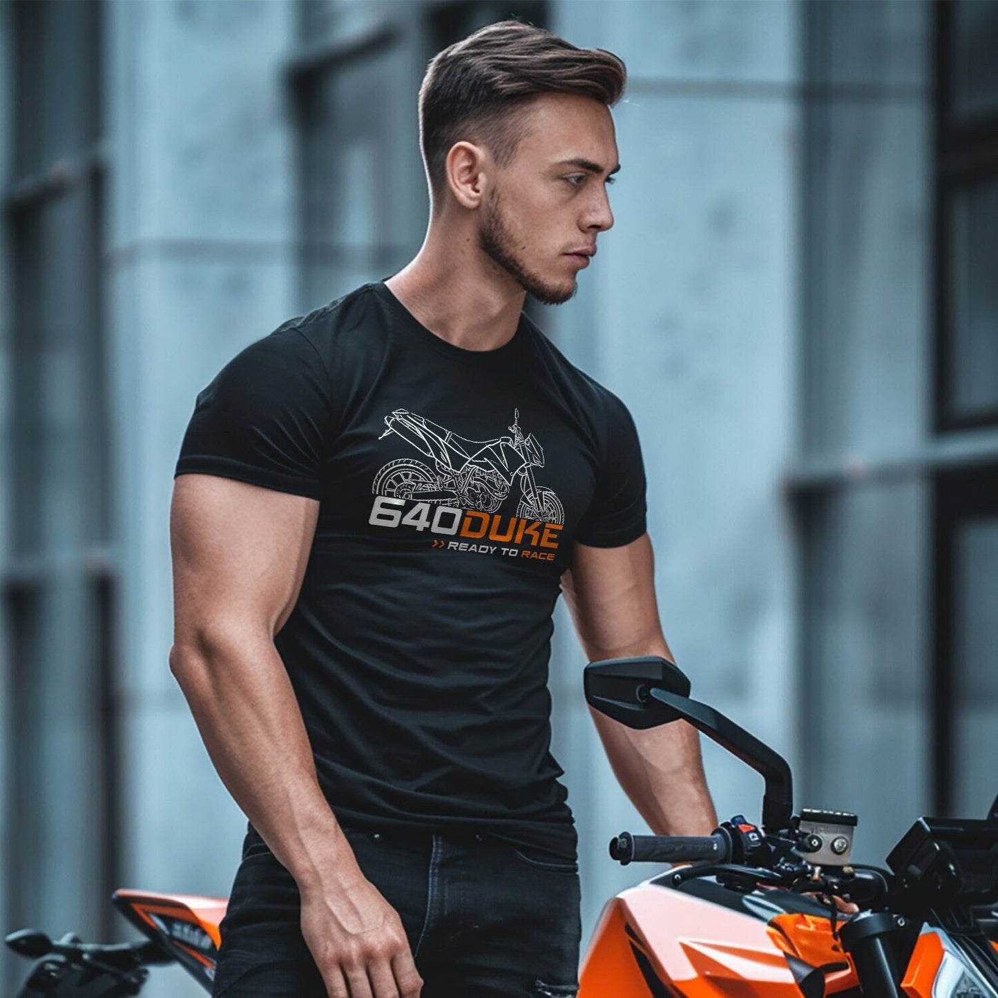 KTM 640 Duke II T-Shirt - Motorcycle Tee Shirt for Riders