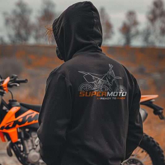 KTM 125 Supermoto Hoodie - Motorcycle Sweatshirt for Riders