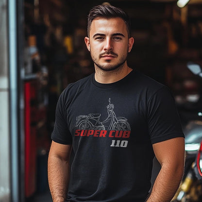 Honda Super Cub 110 Inspired T-Shirt - Motorcycle Tee Shirt for Riders