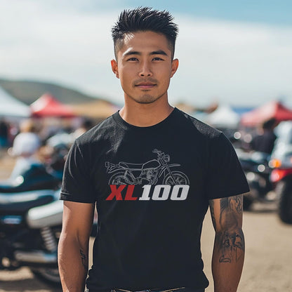 Honda XL100 | S & SB Inspired T-Shirt - Motorcycle Tee Shirt for Riders