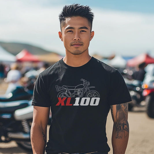 Honda XL100 | S & SB Inspired T-Shirt - Motorcycle Tee Shirt for Riders