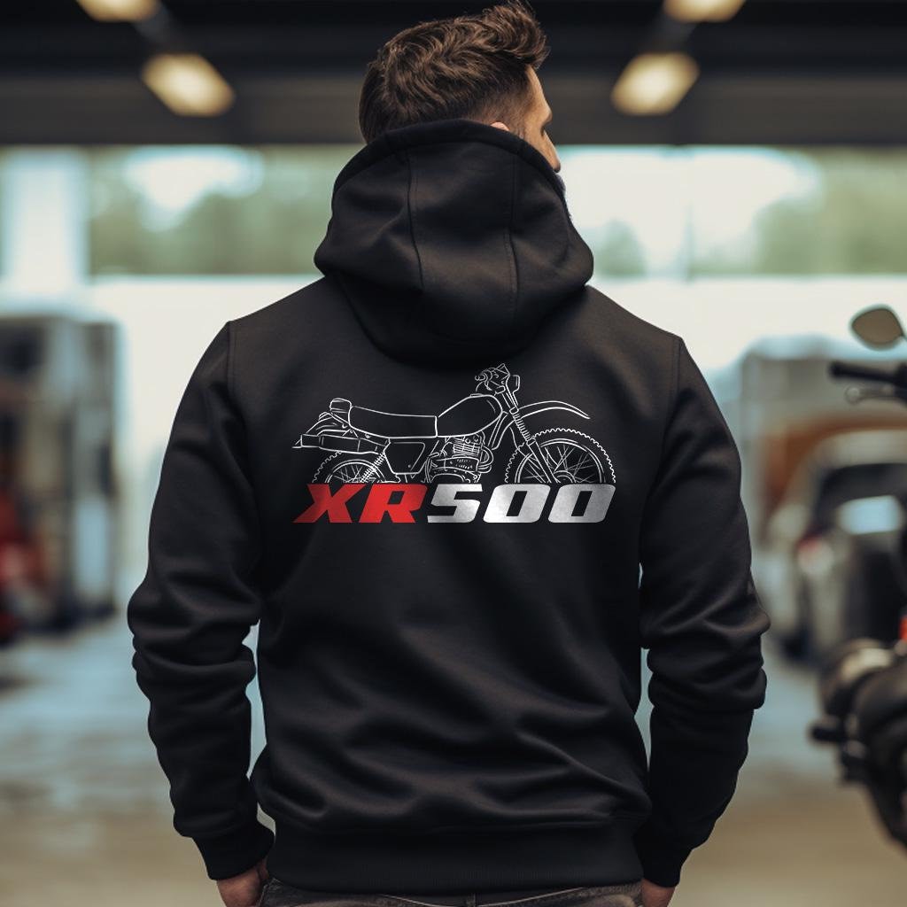 Honda XR500 Inspired Hoodie - Motorcycle Sweatshirt for Riders