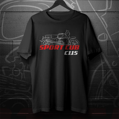Honda C115 Super Sports Cub 55 Inspired T-Shirt - Motorcycle Tee Shirt for Riders