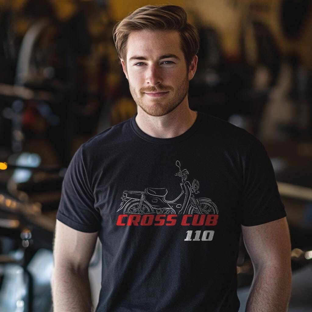 Honda Cross Cub 110 Inspired T-Shirt - Motorcycle Tee Shirt for Riders