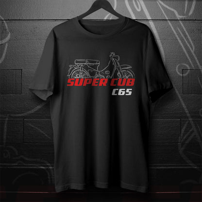 Honda Super Cub C65 Inspired T-Shirt - Motorcycle Tee Shirt for Riders