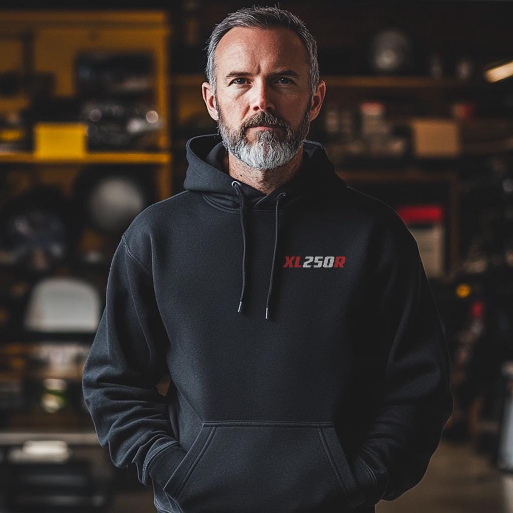 Honda XL250R Inspired Hoodie - Motorcycle Sweatshirt for Riders