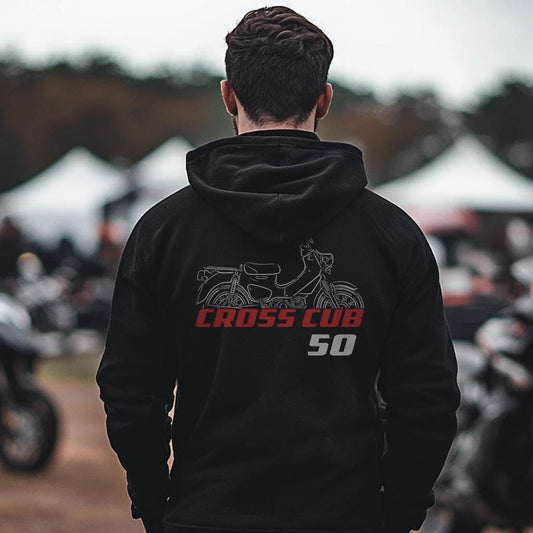 Honda Cross Cub 50 Inspired Hoodie - Motorcycle Sweatshirt for Riders