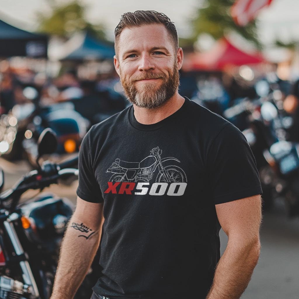 Honda XR500 Inspired T-Shirt - Motorcycle Tee Shirt for Riders