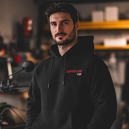 Honda Super Cub С50 Inspired Hoodie - Motorcycle Sweatshirt for Riders
