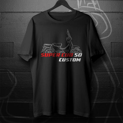 Honda Super Cub 50 Inspired T-Shirt - Motorcycle Tee Shirt for Riders