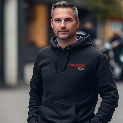 Honda C102 Super Cub 1960 - 1965 Inspired Hoodie - Motorcycle Sweatshirt for Riders