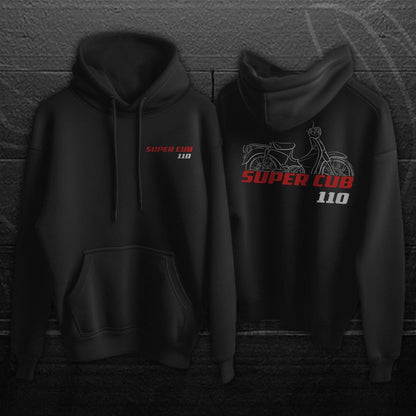 Honda Super Cub 110 Inspired Hoodie - Motorcycle Sweatshirt for Riders
