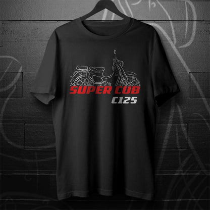 Honda Super Cub C125 Inspired T-Shirt - Motorcycle Tee Shirt for Riders