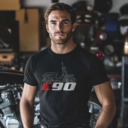 Honda C90 Inspired T-Shirt - Motorcycle Tee Shirt for Riders