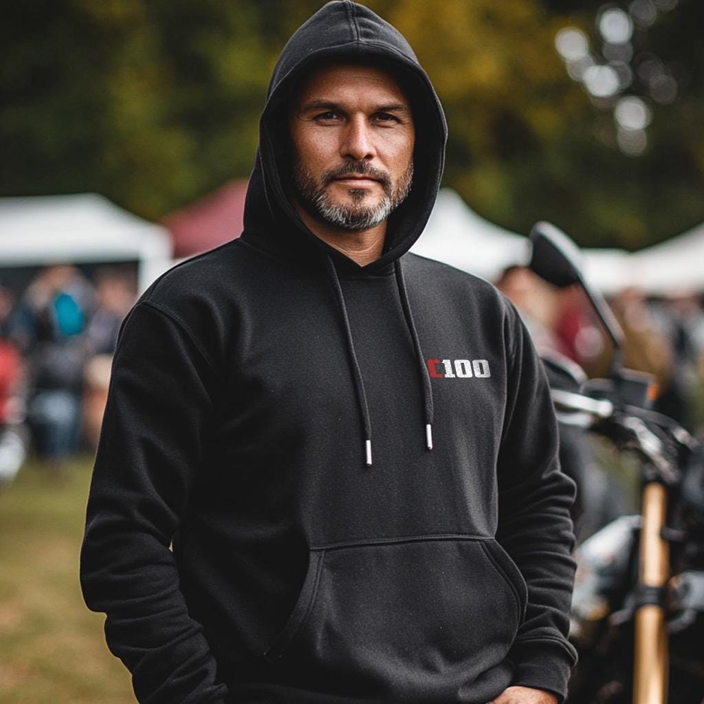 Honda C100 1958 - 1967 Inspired Hoodie - Motorcycle Sweatshirt for Riders