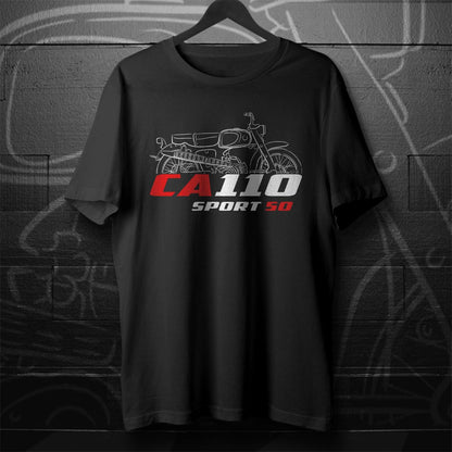 Honda CA110 Super Sports Cub 50 Inspired T-Shirt - Motorcycle Tee Shirt for Riders