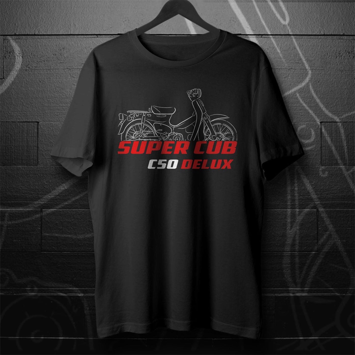 Honda Super Cub С50 Inspired T-Shirt - Motorcycle Tee Shirt for Riders