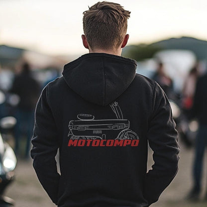 Honda Motocompo Inspired Hoodie - Motorcycle Sweatshirt for Riders