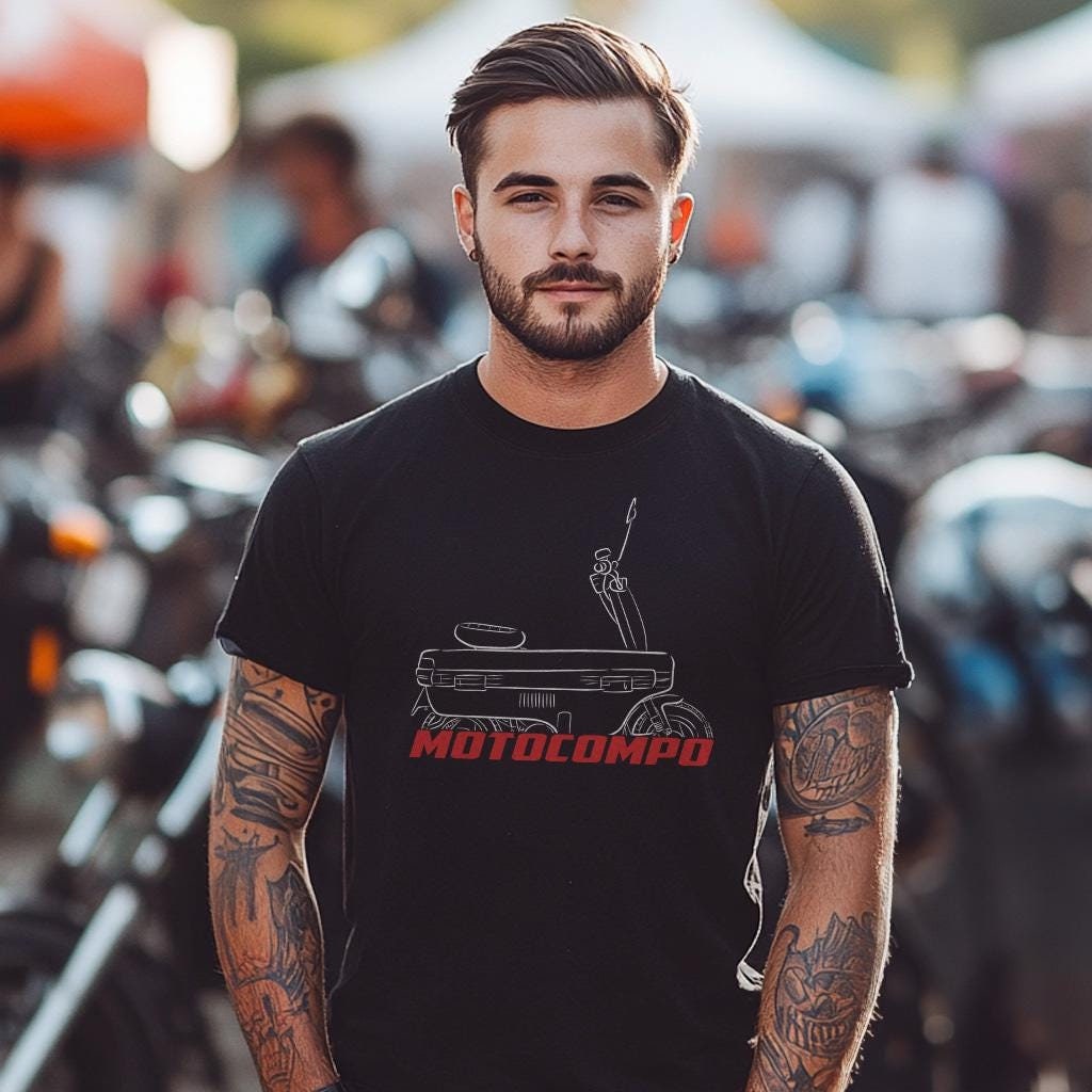 Honda Motocompo Inspired T-Shirt - Motorcycle Tee Shirt for Riders