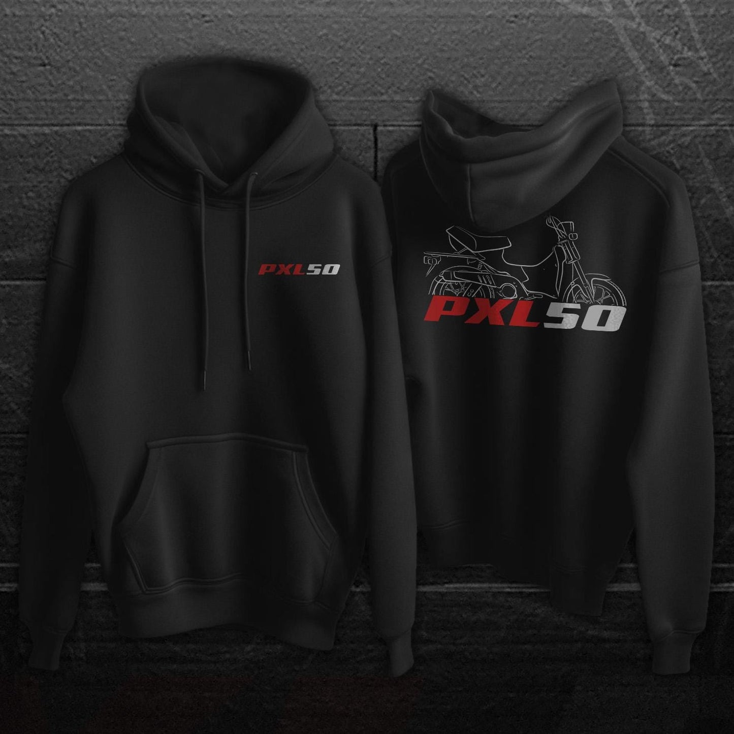 Honda PXL50 Inspired Hoodie - Motorcycle Sweatshirt for Riders