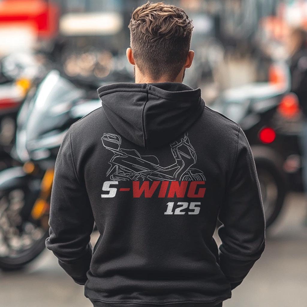 Honda S-Wing 125 Inspired Hoodie - Motorcycle Sweatshirt for Riders