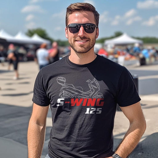 Honda S-Wing 125 Inspired T-Shirt - Motorcycle Tee Shirt for Riders