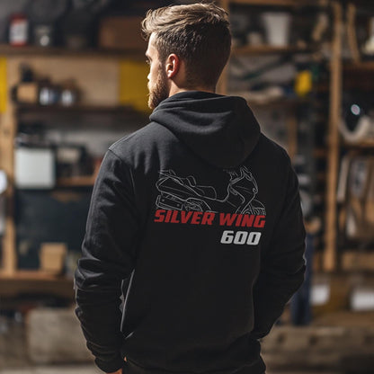 Honda Silver Wing 600 Inspired Hoodie - Motorcycle Sweatshirt for Riders