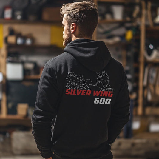 Honda Silver Wing 600 Inspired Hoodie - Motorcycle Sweatshirt for Riders