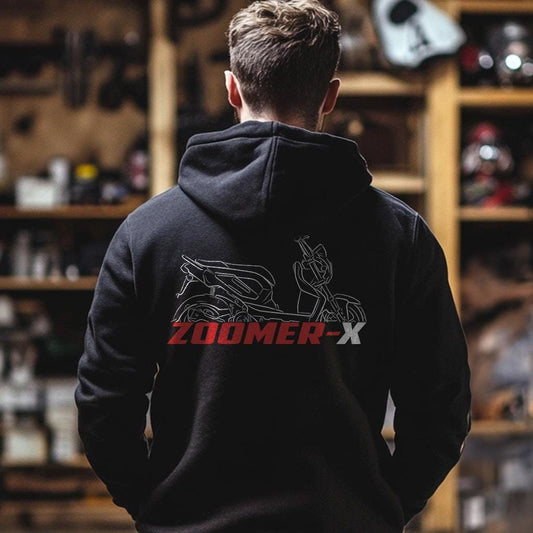 Honda Zoomer-X Inspired Hoodie - Motorcycle Sweatshirt for Riders