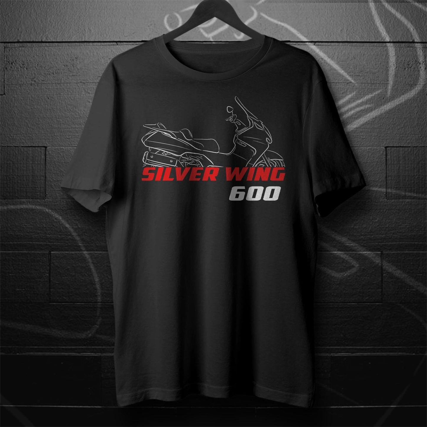 Honda Silver Wing 600 Inspired T-Shirt - Motorcycle Tee Shirt for Riders