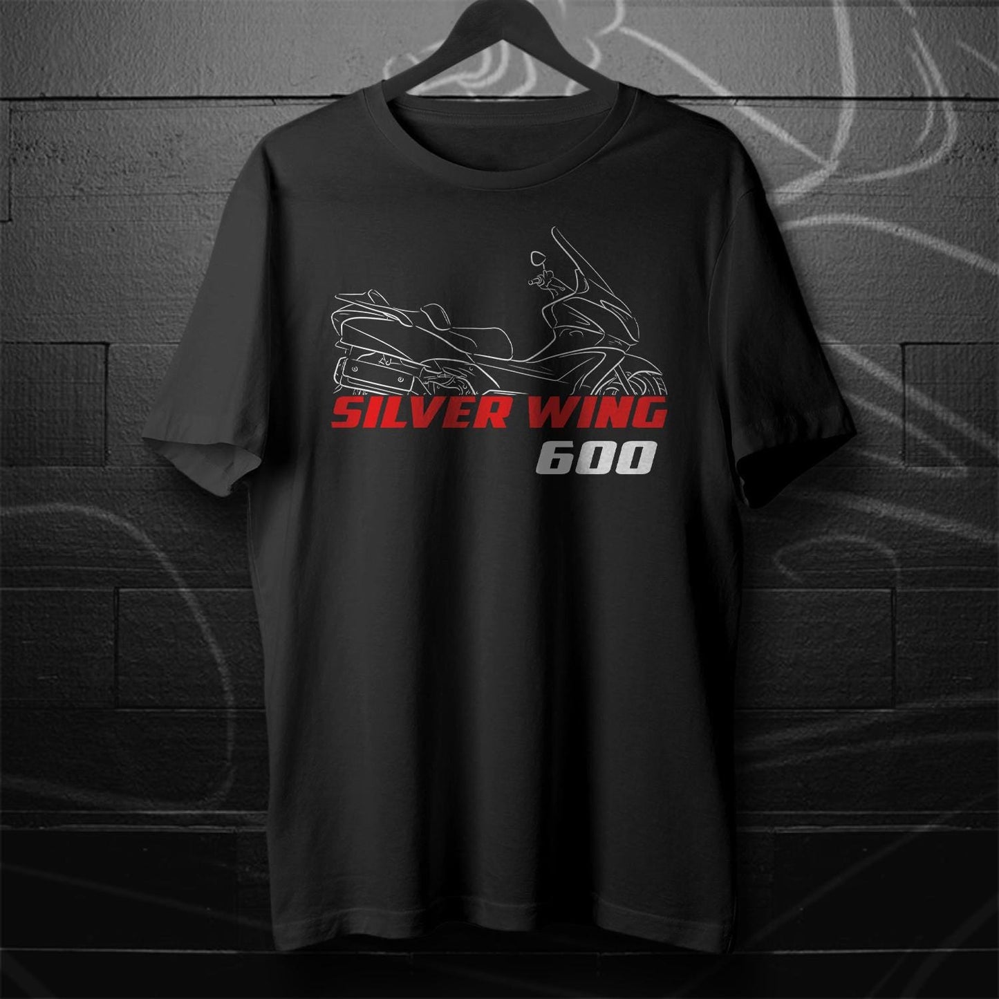 Honda Silver Wing 600 Inspired T-Shirt - Motorcycle Tee Shirt for Riders