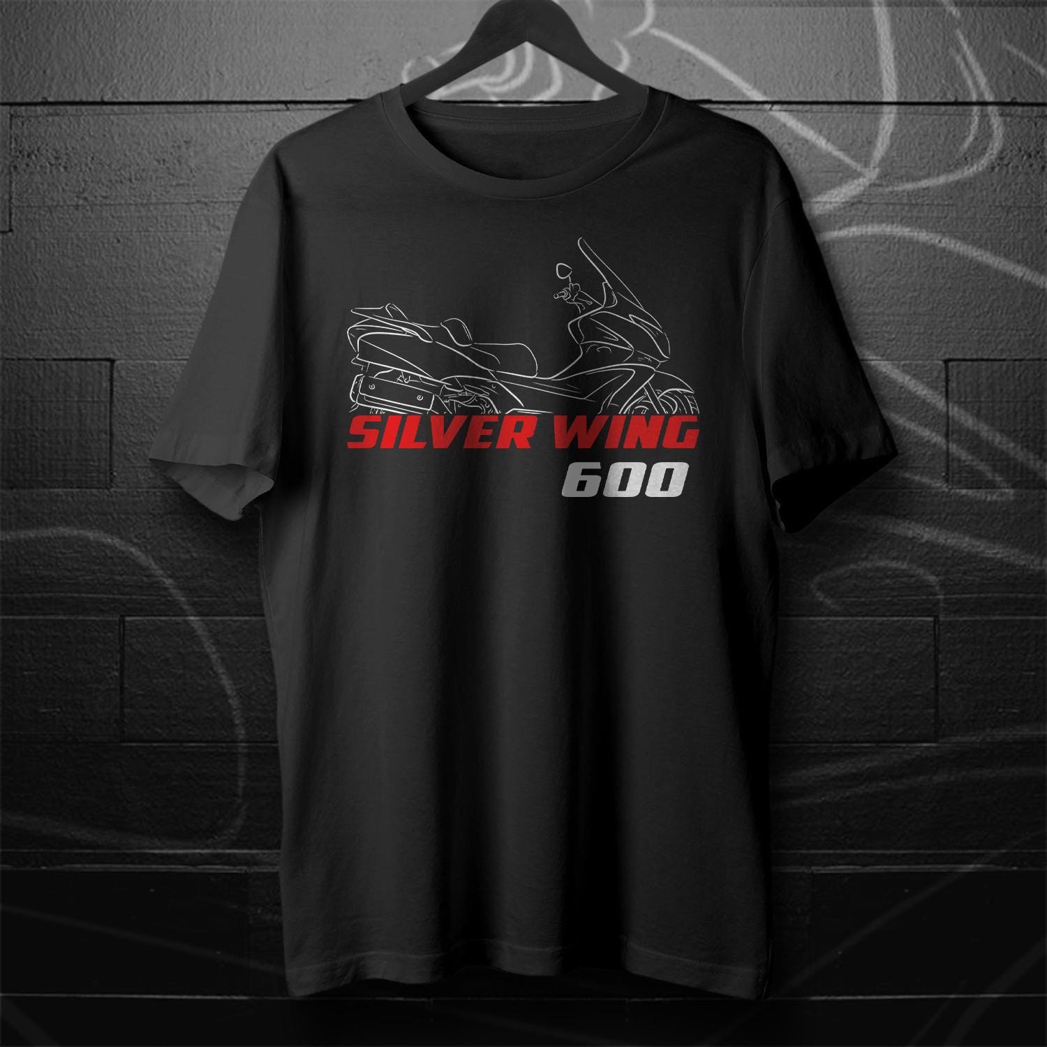 Honda Silver Wing 600 Inspired T-Shirt - Motorcycle Tee Shirt for Riders