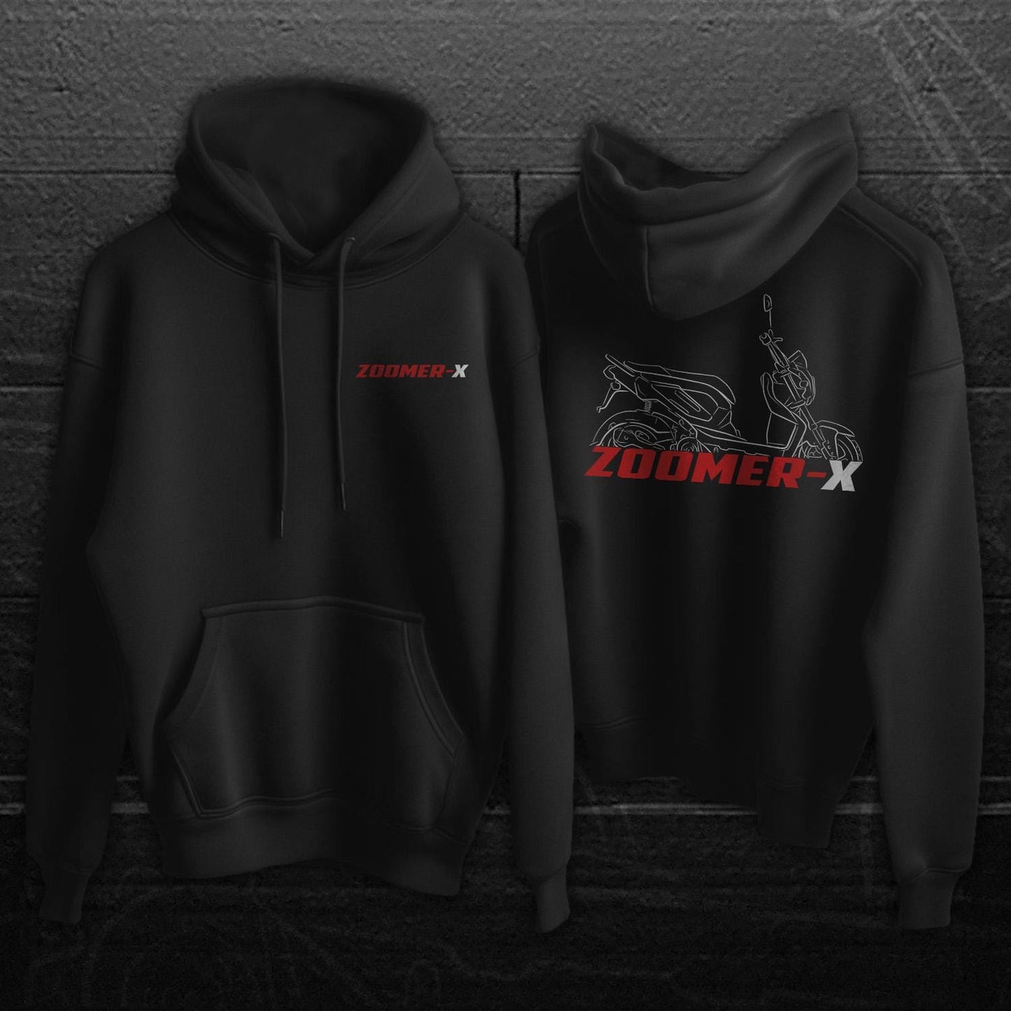 Honda Zoomer-X Inspired Hoodie - Motorcycle Sweatshirt for Riders