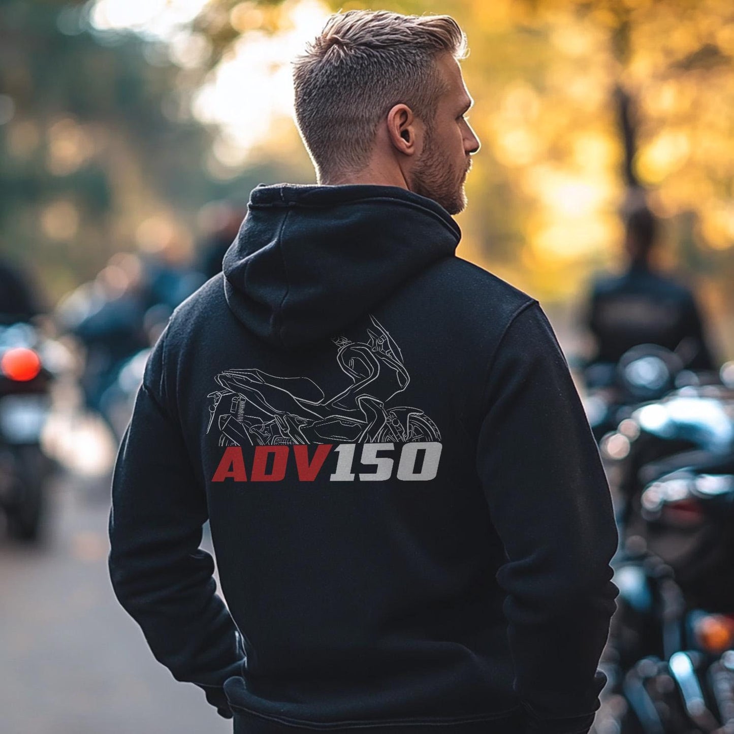 Honda ADV150 Inspired Hoodie - Motorcycle Sweatshirt for Riders
