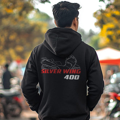 Honda Silver Wing 400 Inspired Hoodie - Motorcycle Sweatshirt for Riders
