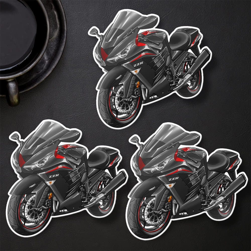 Kawasaki Ninja ZX-14R 2017-21 Stickers - Set of 3 Motorcycle Decals for Riders