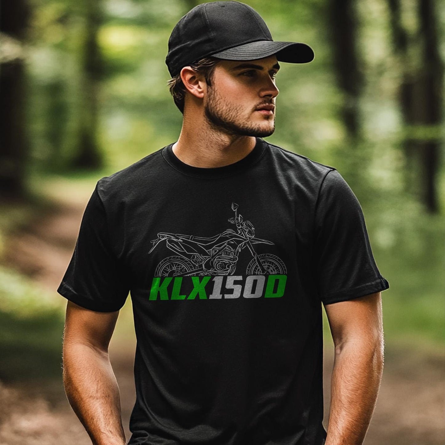 Kawasaki KLX150D Inspired T-Shirt - Motorcycle Tee Shirt for Riders