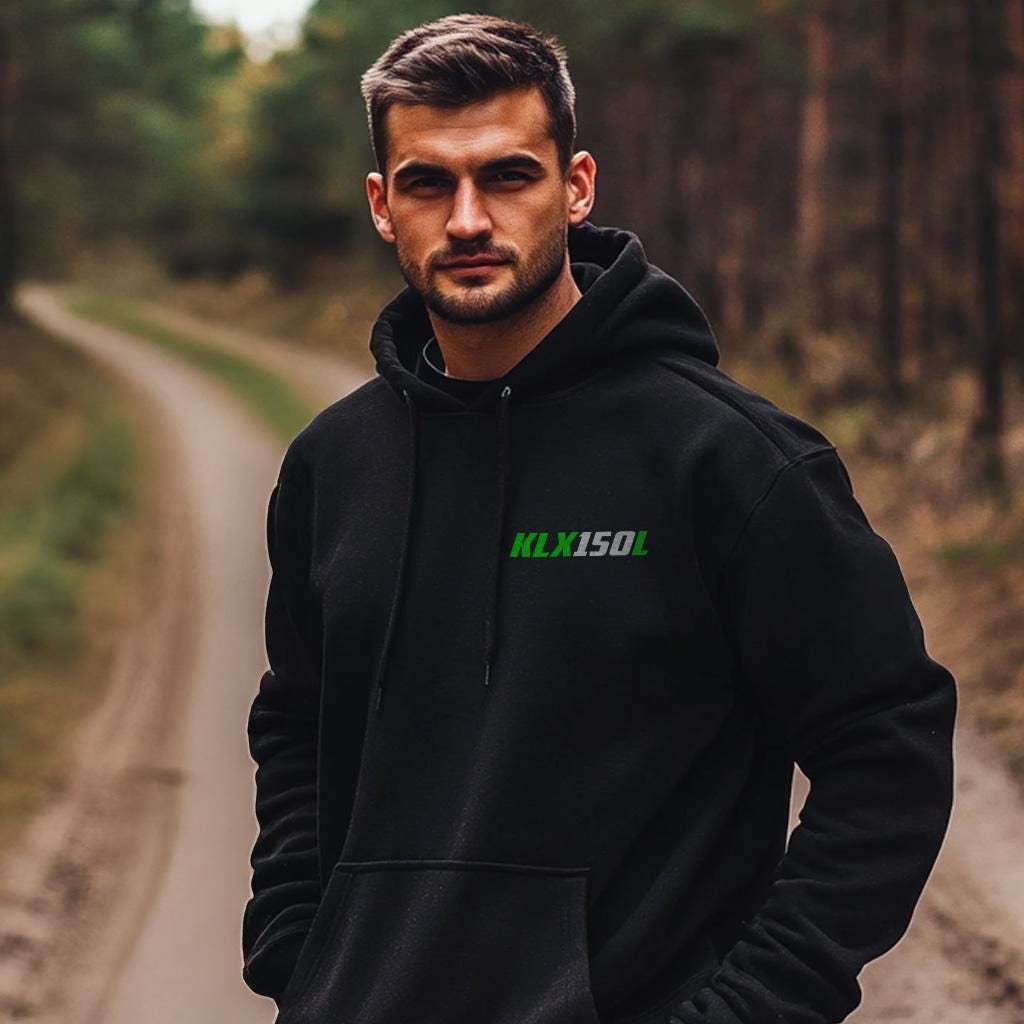 Kawasaki KLX150L Inspired Hoodie - Motorcycle Sweatshirt for Riders