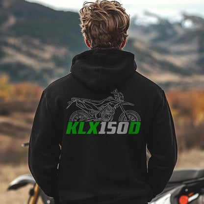 Kawasaki KLX150D Inspired Hoodie - Motorcycle Sweatshirt for Riders