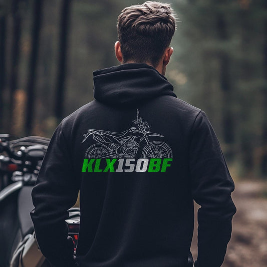 Kawasaki KLX150BF Inspired Hoodie - Motorcycle Sweatshirt for Riders
